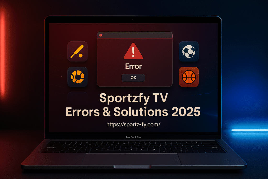 Sportzfy TV Errors & Solutions 2025